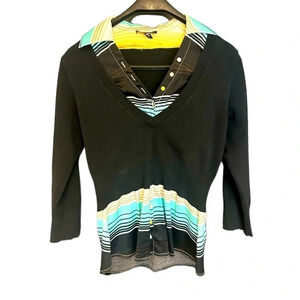 Bebe vintage sweater/blouse very good condition size  S Y2K at its finest!